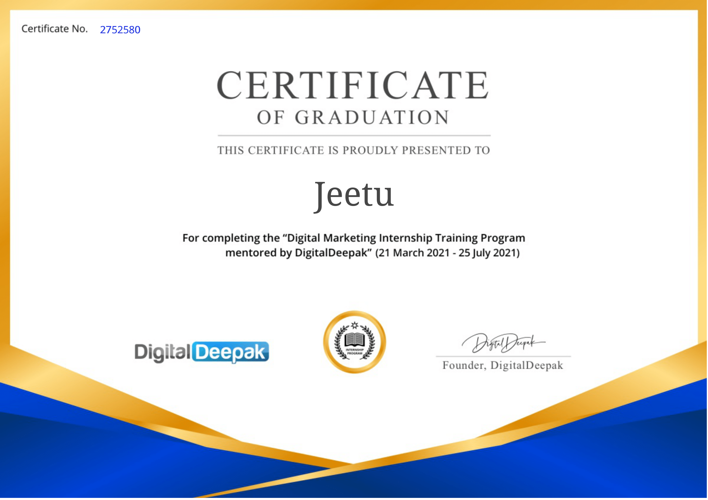 PixelTrack Certificate-1